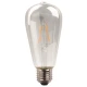 Λάμπα LED ST64 CROSSED FILAMENT 11W E27 220-240V DIMMABLE CLEAR Θερμό Λευκό 3000K Eurolamp
