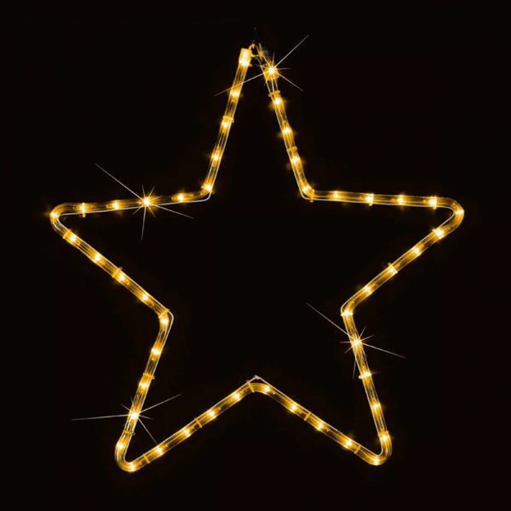 ΑΣΤΕΡΙ, ΘΕΡΜΟ ΛΕΥΚO, LED, ΜΕ 2m ΦΩΤ/ΝΑ 56x56cm, IP44