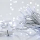 100 LED Σε Σειρά Με Επέκταση Και Λευκό Καλώδιο Αδιάβροχα IP65 Λευκό 6000K-10000K Magic Christmas