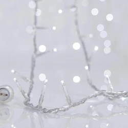 300 LED Σε Σειρά Με Επέκταση Και Διάφανο Καλώδιο Αδιάβροχα IP44 Λευκό 7500-8500K Magic Christmas