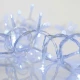 ΚΟΥΡΤΙΝΑ, 240 LED 3mm, 36V, ΕΠΕΚΤΑΣΗ ΕΩΣ 3, 200x100cm, ΔΙΑΦΑΝΟ ΚΑΛΩΔΙΟ, ΜΠΛΕ LED, ΙΡ44