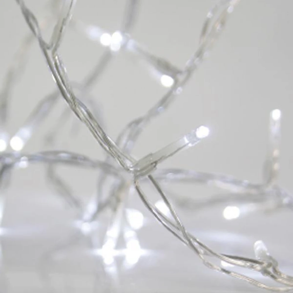 ΚΟΥΡΤΙΝΑ, 480 LED 3mm, 36V, ΕΠΕΚΤΑΣΗ ΕΩΣ 3, 300Χ300cm, ΔΙΑΦΑΝΟ ΚΑΛΩΔΙΟ, ΛΕΥΚΟ LED, ΙΡ44