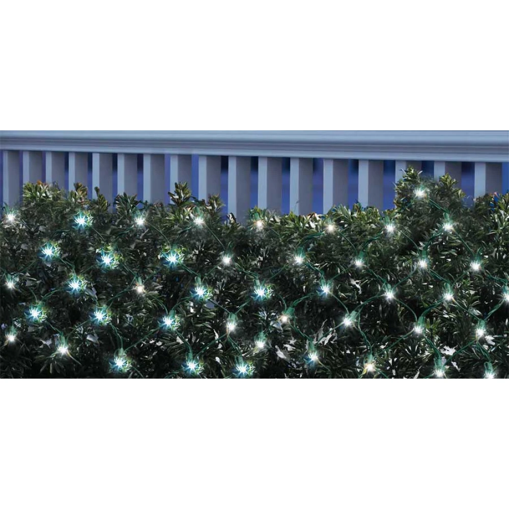 Δίχτυ Με 160 Λαμπάκια LED 150X300cm Και ΠΡΑΣΙΝΟ ΚΑΛΩΔΙΟ, ΘΕΡΜΟ ΛΕΥΚΟ LED,ΣΤΑΘΕΡΟ, ΙΡ44