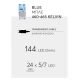 Βροχή 144 LED 300x60cm Επεκτεινόμενα Με Διάφανο Καλώδιο  Αδιάβροχα IP44 Μπλε Magic Christmas