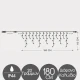 Βροχή 100 LED 1.80m Επεκτεινόμενα Με Διάφανο Καλώδιο  Αδιάβροχα IP44  Μπλε Magic Christmas