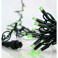 100 LED Σε Σειρά Με Επέκταση Και Καουτσούκ Πράσινο Καλώδιο Αδιάβροχα IP65 - Πράσινο Magic Christmas