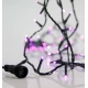 100 LED Σε Σειρά Επεκτεινόμενα Με Πράσινο Καλώδιο Αδιάβροχα IP44 Μωβ Magic Christmas