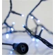 100 LED Σε Σειρά Επεκτεινόμενα Με Πράσινο Καλώδιο Αδιάβροχα IP44 Μπλε Magic Christmas