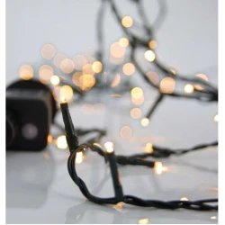 240 LED Σε Σειρά Με Πρόγραμμα Και Πράσινο Καλώδιο Αδιάβροχα IP44 Χάλκινο Θερμό 2200K Magic Christmas