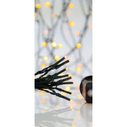 500 LED Σε Σειρά Με Πρόγραμμα Και Πράσινο Καλώδιο Αδιάβροχα IP44 Χάλκινο Θερμό 2200K Magic Christmas
