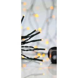 300 LED Σε Σειρά Με Πρόγραμμα Και Πράσινο Καλώδιο Αδιάβροχα IP44 Χάλκινο Θερμό 2200K Magic Christmas