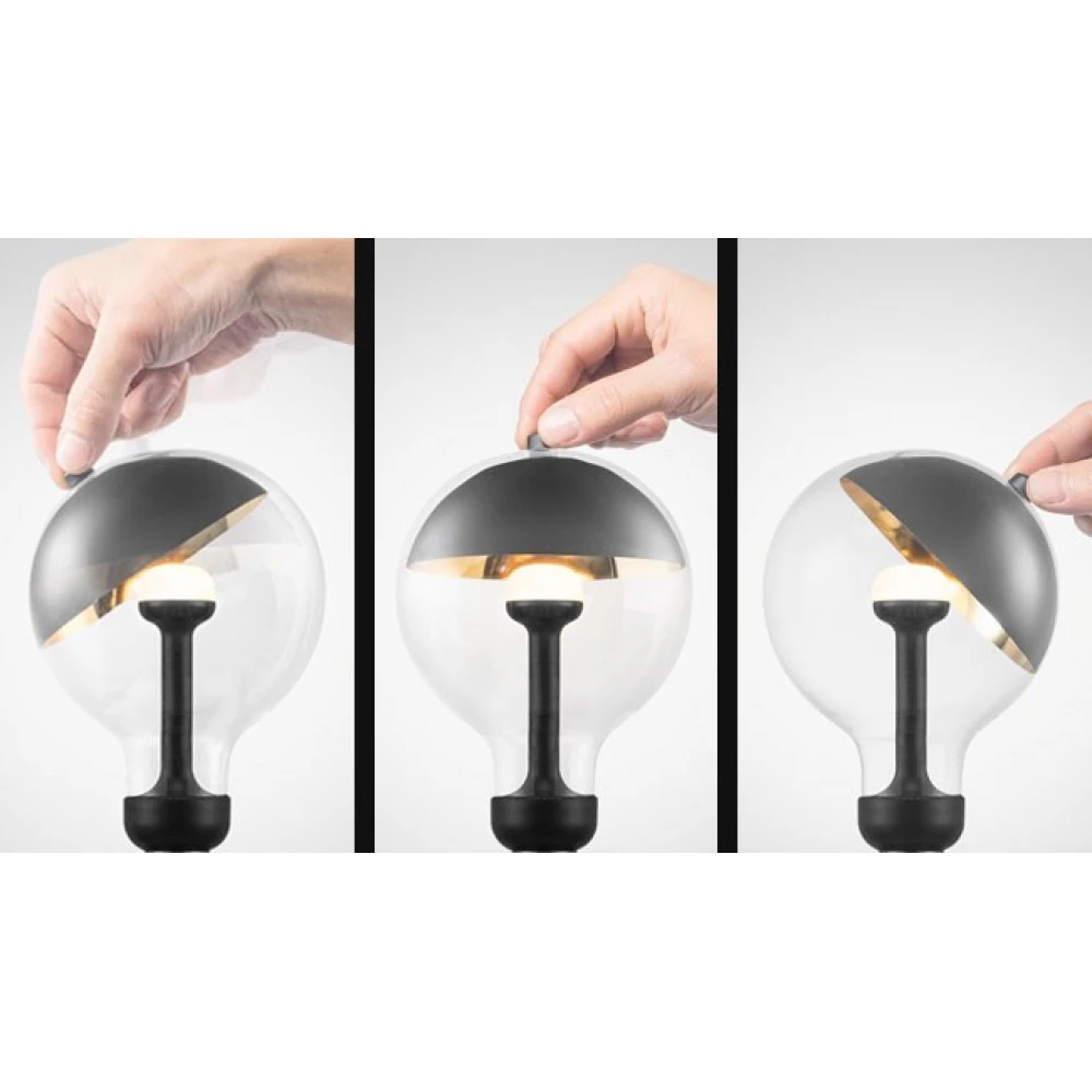 Φωτιστικό "MOVE ME" Επιτραπέζιο Μαύρο Ημισφαιρικό - Eurolamp