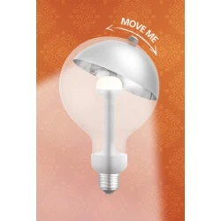 Λάμπα LED "MOVE ME" Γλόμπος G120 E27 5,5W 2700K 220-240V Ασημί - Eurolamp