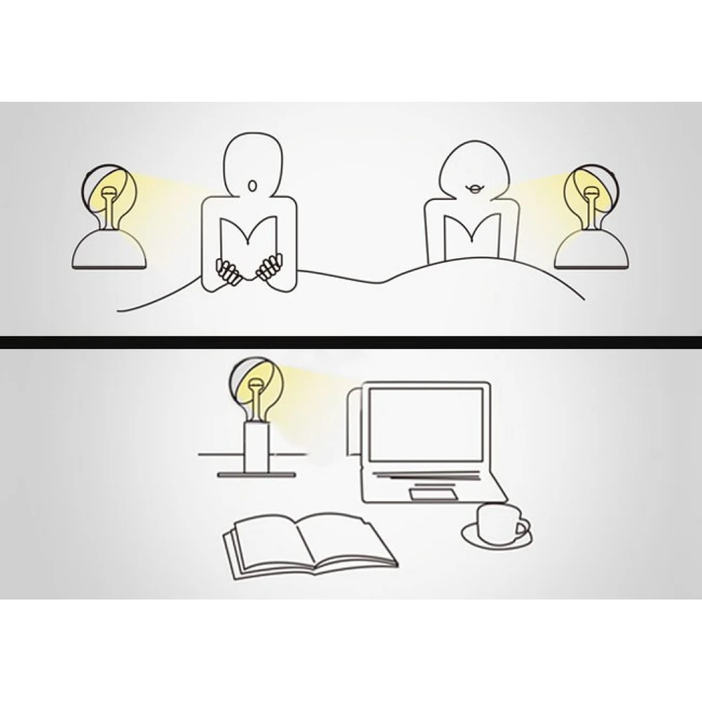 Φωτιστικό "MOVE ME" Επιτραπέζιο Μαύρο Ημισφαιρικό - Eurolamp