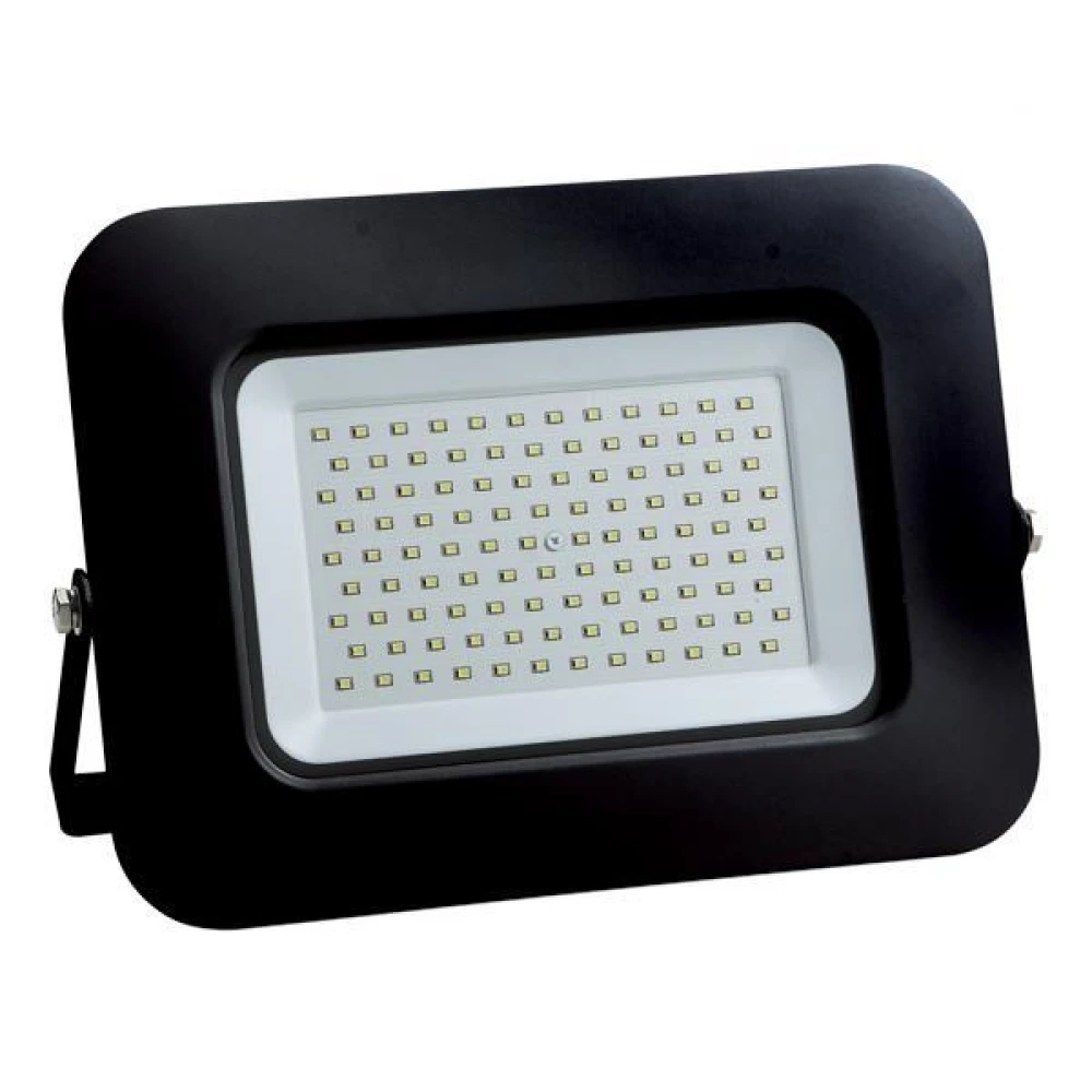 Προβολέας LED SMD Βάση 360° PLUS 100W Μαύρο IP65 PLUS - Ψυχρό Λευκό 6500K Eurolamp