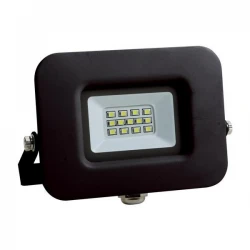 Προβολέας LED SMD Βάση 360° PLUS 10W Μαύρος IP65 PLUS - Ουδέτερο Λευκό 4000K Eurolamp