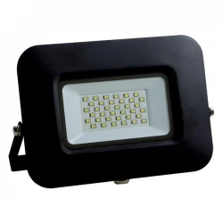Προβολέας LED SMD Βάση 360° PLUS 30W Μαύρος IP65 PLUS - Θερμό Λευκό 3000K Eurolamp