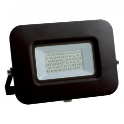 Προβολέας LED SMD Βάση 360° PLUS 50W Μαύρο IP65 PLUS - Θερμό Λευκό 3000K Eurolamp