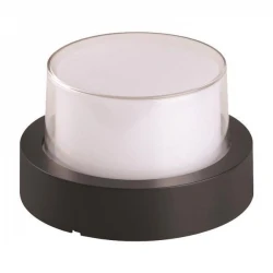 Απλίκα Τοίχου Στρογγυλή LED 12W Φ169X100 3000K IP65 Μαύρη PRO - Eurolamp