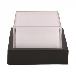 Απλίκα Τοίχου Τετράγωνη LED 12W 160X160X100 3000K IP65 Μαύρη PRO - Eurolamp