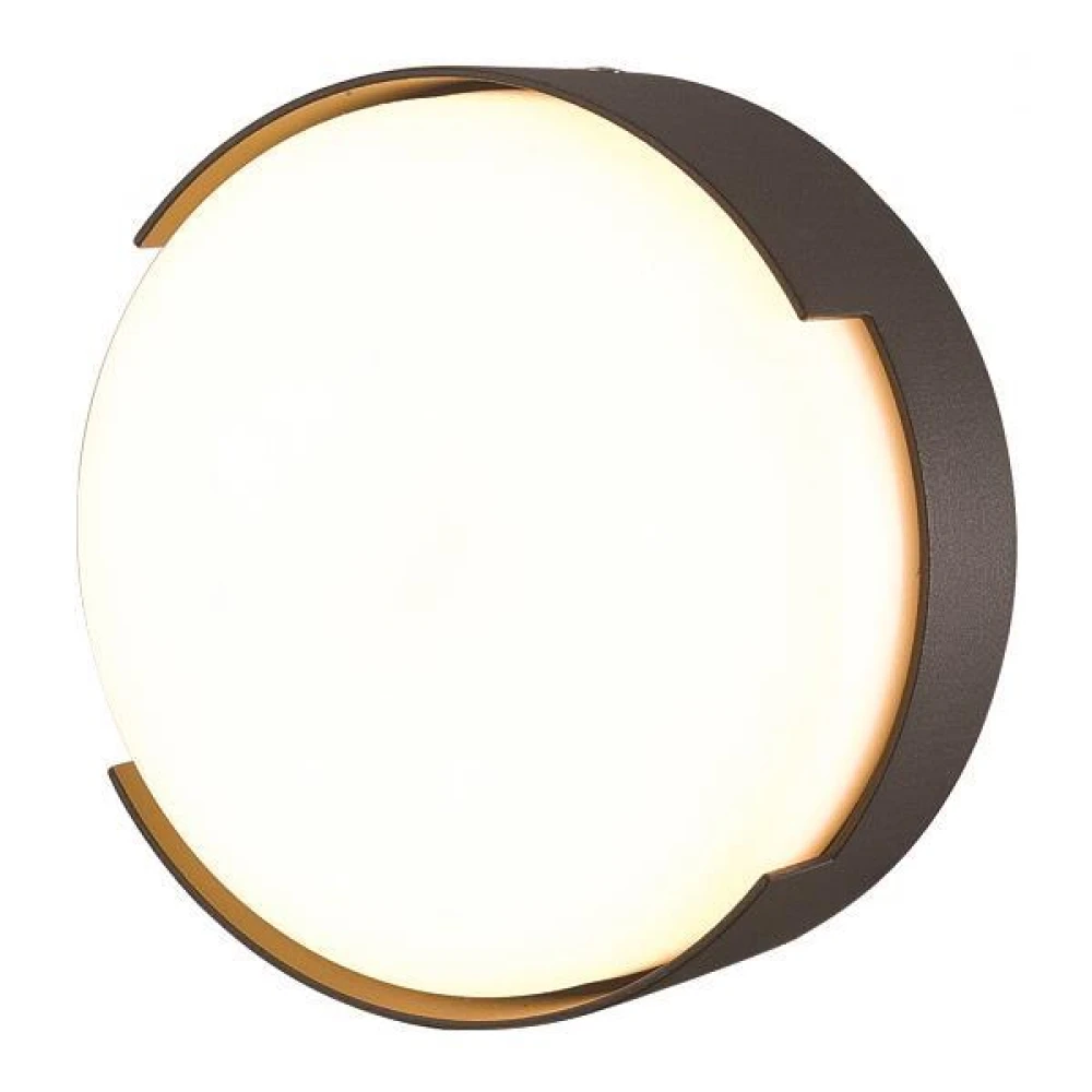 Πλαφονιέρα Στρογγυλή LED 16W Φ250X50 3000K IP54 Μαύρη PRO - Eurolamp