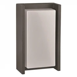 Απλίκα Τοίχου Οβάλ LED 9W 240X158X70 3000K IP54 Μαύρη PRO - Eurolamp