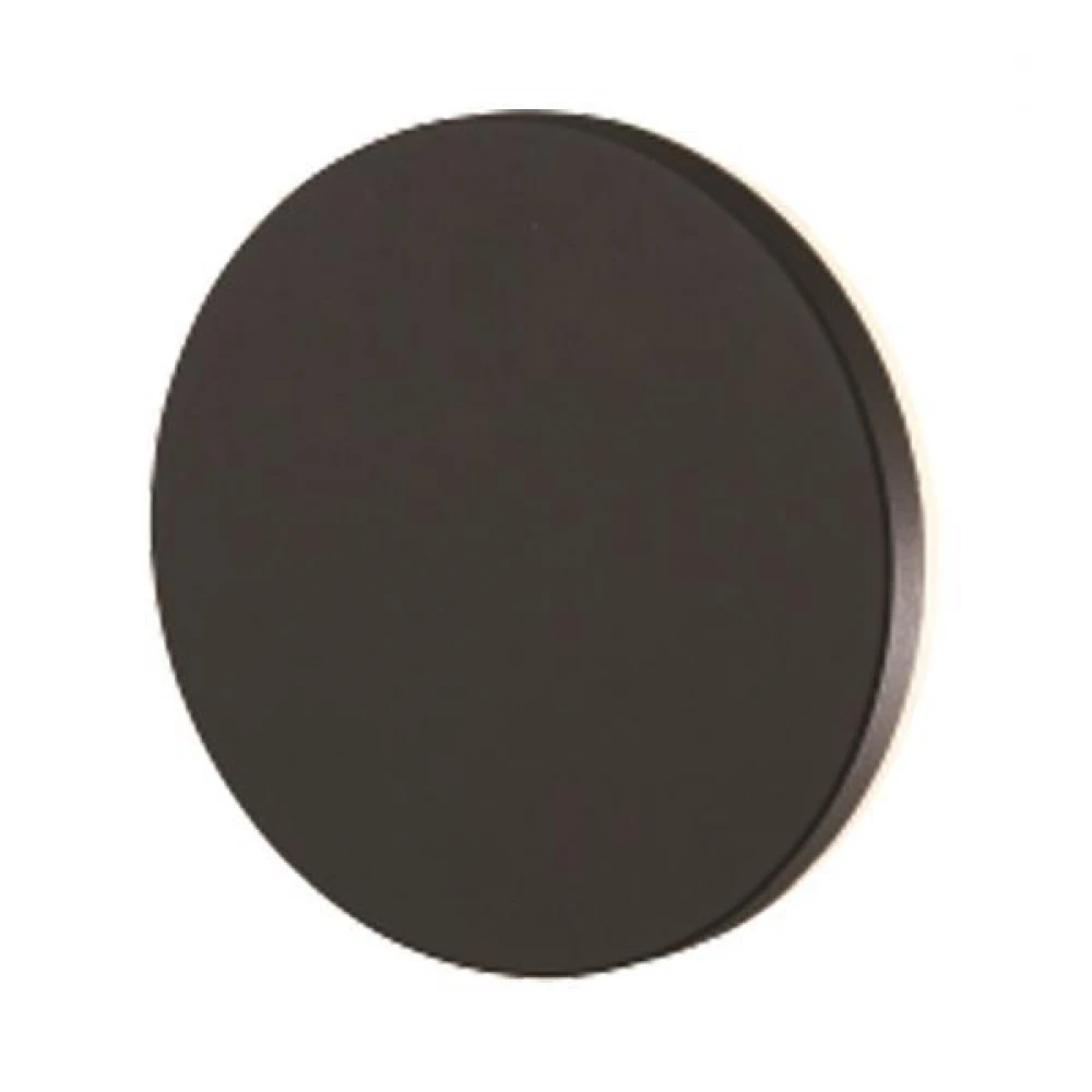 Απλίκα Τοίχου Στρογγυλή LED 10W Φ150X50 3000K IP54 Μαύρη PRO - Eurolamp