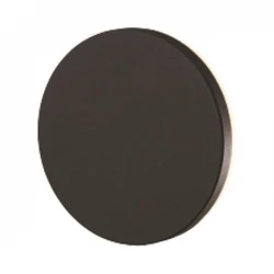 Απλίκα Τοίχου Στρογγυλή LED 10W Φ150X50 3000K IP54 Μαύρη PRO - Eurolamp
