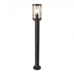 Κολωνάκι Δαπέδου Πλέγμα Μεταλλικό E27 95X95X800 IP44 Μαύρο - Eurolamp