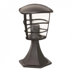 Κολωνάκι Δαπέδου Τριγωνικό E27 170X300MM IP44 Μαύρο - Eurolamp