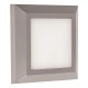 LED Φωτιστικό Τοίχου Slim Σε Γκρί 3W IP65 230V 125X125MM Eurolamp