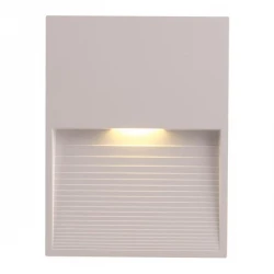 Απλίκα Τοίχου SLIM LED 2W 120X90X12 3000K IP65 Λευκή PLUS Eurolamp