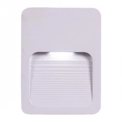 Απλίκα Τοίχου SLIM LED 2W 120X90X12 3000K IP65 Λευκή PLUS Eurolamp