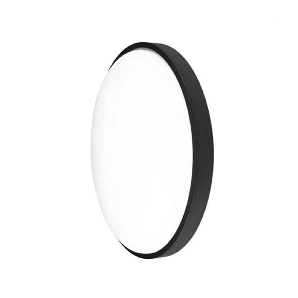 Απλίκα LED 15W 4000K Οβάλ Μαύρη - Eurolamp