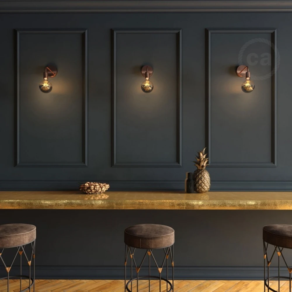 Σωληνάκι Προέκτασης Με Καμπύλη 14cm Μεταλλικό Χάλκινο - Creative Cables