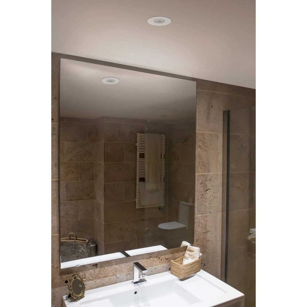 Χωνευτό Σποτ Στρογγυλό Λευκό IP44 1XGU10 WET - FARO