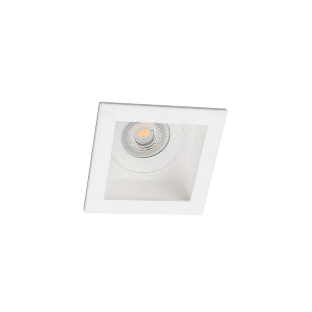 Χωνευτό Σποτ Τετράγωνο Λευκό IP44 1xGU10 MOIST - FARO