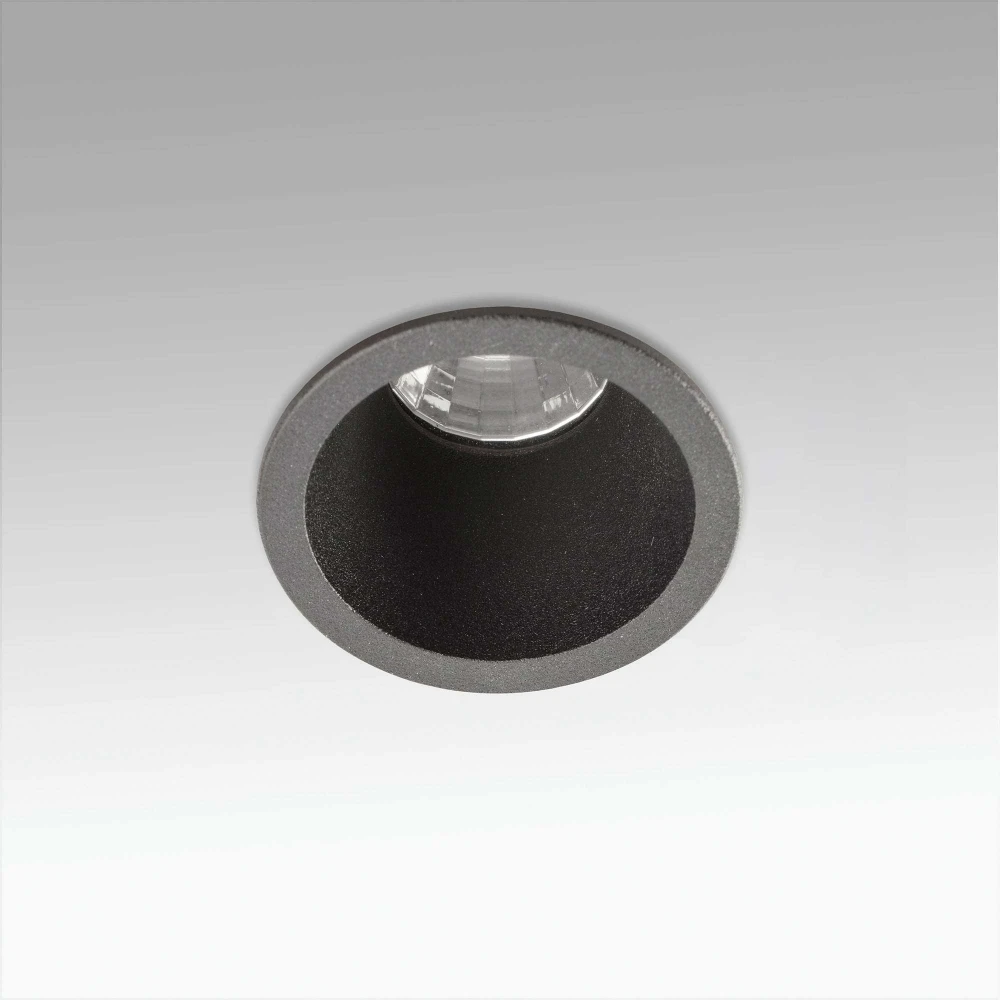 LED Χωνευτό Σποτ Στρογγυλό Μαύρο 5W FOX - FARO