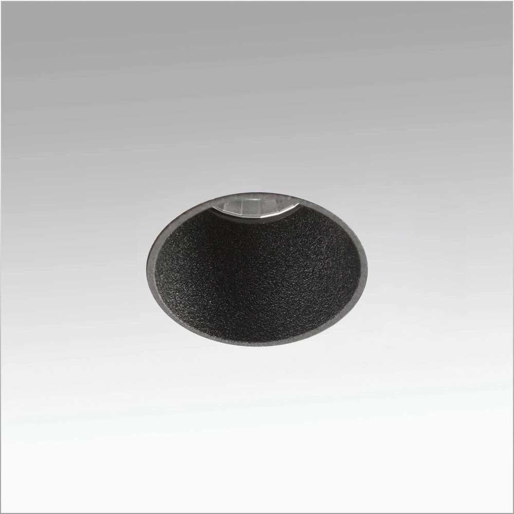 LED Χωνευτό Σποτ Στρογγυλό Μαύρο Trimless 5W FOX - FARO