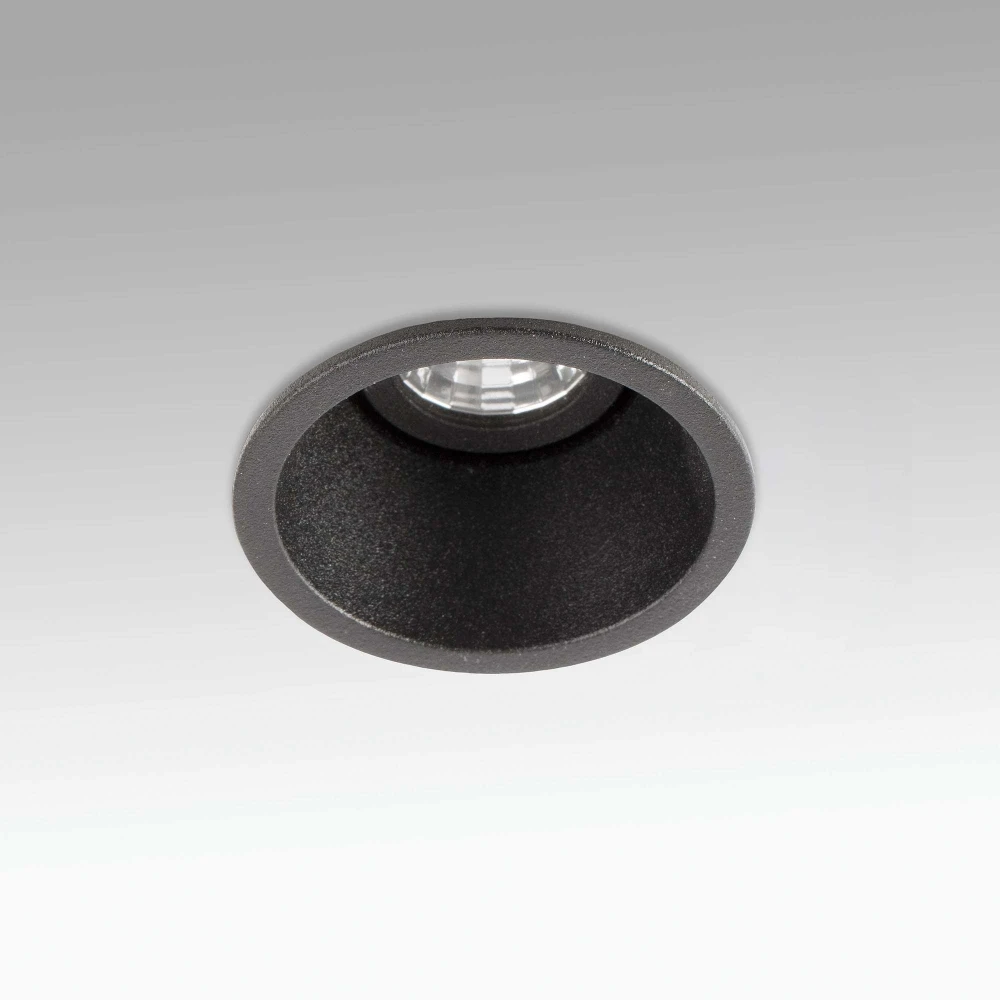 LED Χωνευτό Σποτ Στρογγυλό Ρυθμιζόμενο Μαύρο 5W FOX 50 - FARO