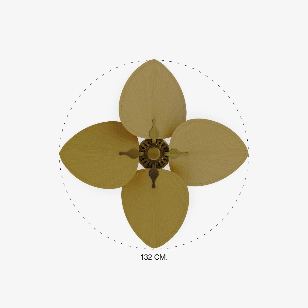 Ανεμιστήρας Με Ατσάλινο Μοτέρ Με ABS Λεπίδες Χρυσό Ø1320 CUBA FARO