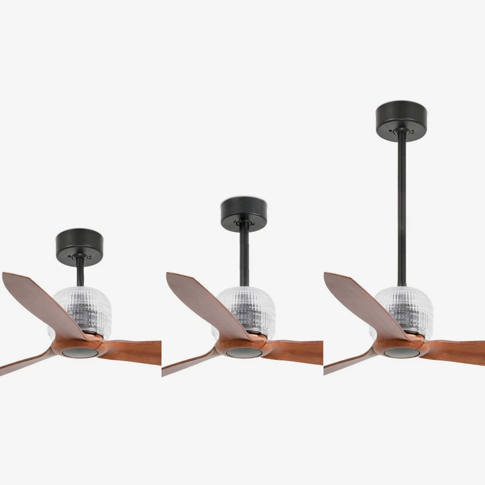 Ανεμιστήρας Με Ατσάλινο DC Μοτέρ Μαύρος Με Ξύλινα Φτερά DECO FAN FARO