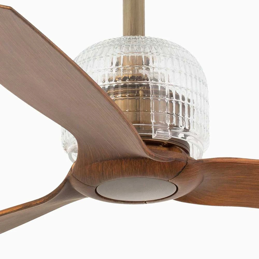 Ανεμιστήρας Με Ατσάλινο DC Μοτέρ Χρυσός Με Ξύλινα Φτερά DECO FAN FARO