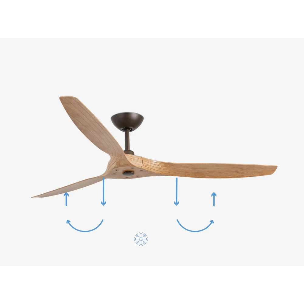 Ανεμιστήρας Με Ατσάλινο Μοτέρ Και Λεπίδες Από Ξύλο Πεύκο Ø1520 MOREA L FARO