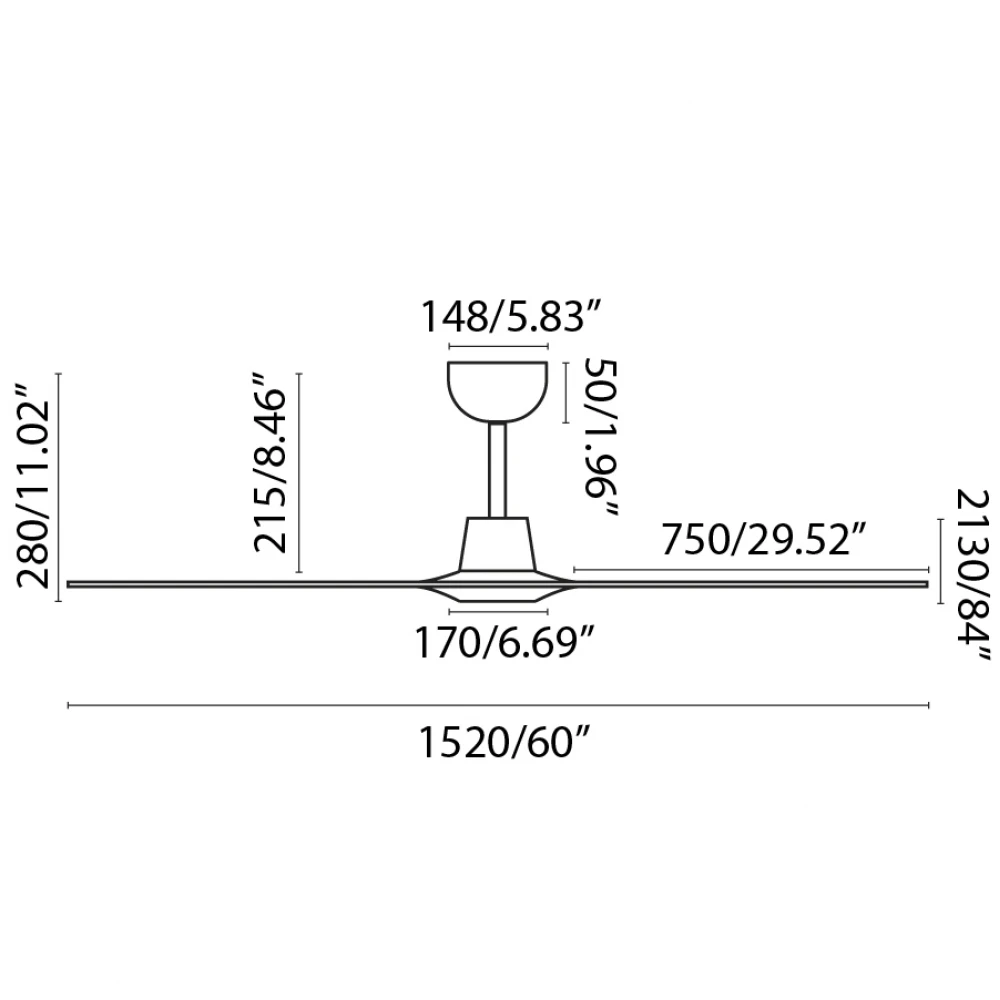 Ανεμιστήρας Με Ατσάλινο Μοτέρ Και Λεπίδες Από Ξύλο Πεύκο Ø1520 MOREA L FARO