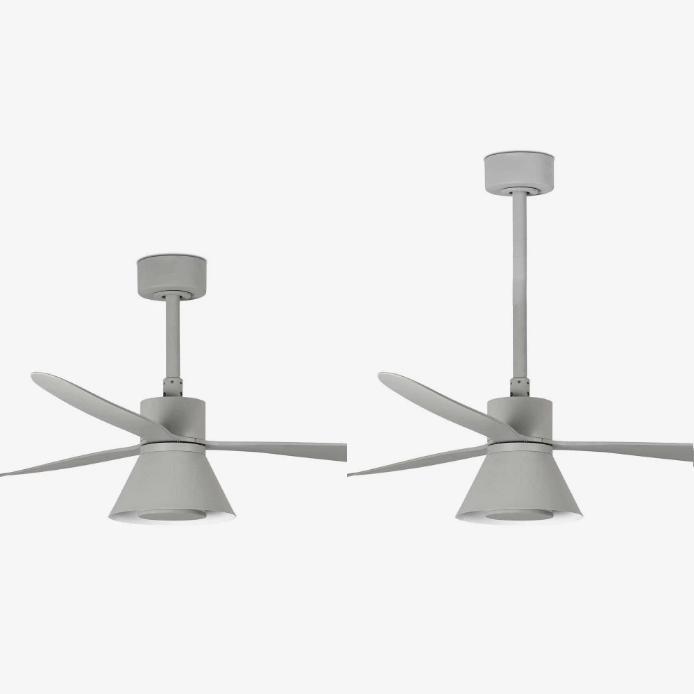 Ανεμιστήρας Με Ατσάλινο Μοτέρ Και Λεπίδες Από ABS Με LED CCT Φως 20W - Γκρι AMELIA FARO