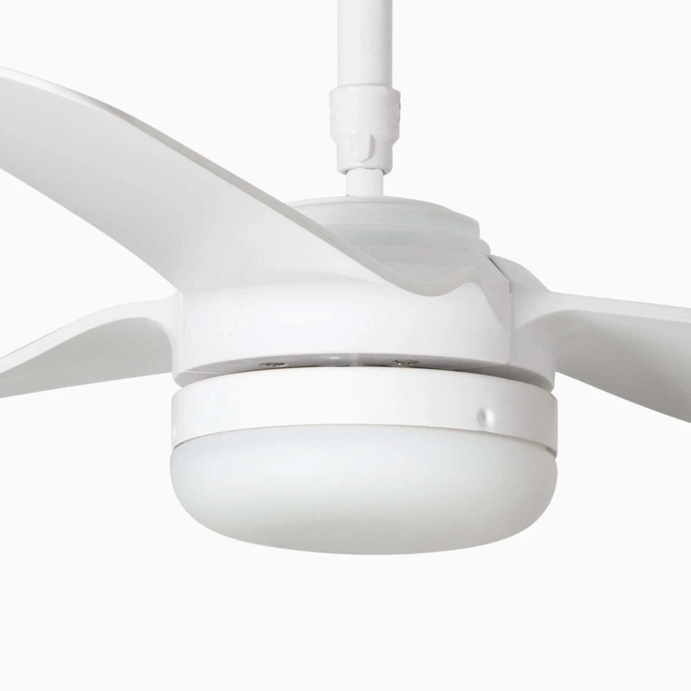 Ανεμιστήρας Οροφής Μεταλλικός Λευκό Με Τρεις Λεπίδες Ø1300mm Με Φως LED 18W - PUNT M - FARO