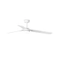 Ανεμιστήρας Οροφής Μεταλλικός Λευκό Με Τρεις Λεπίδες Ø1300mm Με Φως LED 18W - PUNT M - FARO