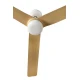 Ανεμιστήρας Οροφής Μεταλλικός Λευκό/Ξύλο Με Τρεις Λεπίδες Ø1300mm Με Φως LED 18W - PUNT M - FARO