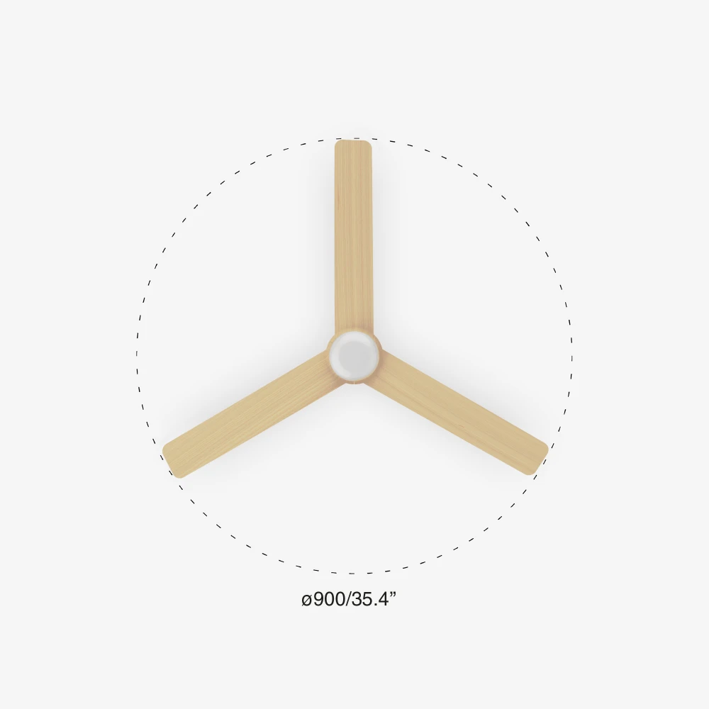 Ανεμιστήρας Με Ατσάλινο Λευκό Μοτέρ Και Λεπίδες Από ABS Σφεντάμι MINI PUNT S- FARO